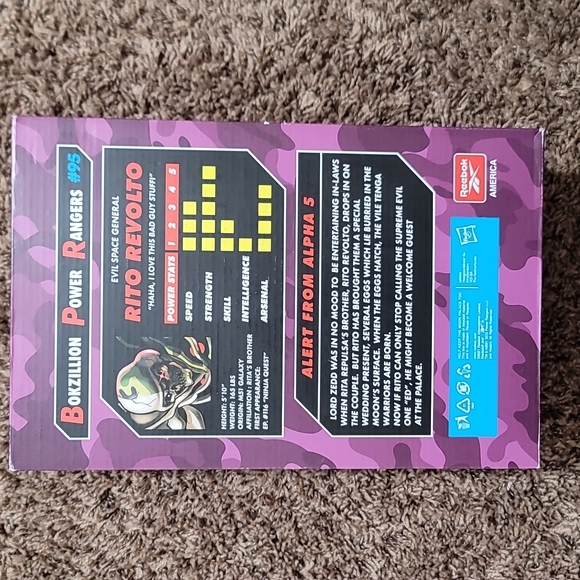 Reebok Power Rangers Kamikaze II Low "Alabaster/Pure Grey 10/Power Red" Men's - Picture 7 of 14